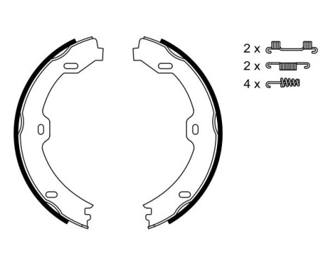 Brake Shoe Kit, parking brake, Image 5