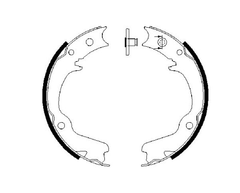 Brake Shoe Kit, parking brake, Image 2