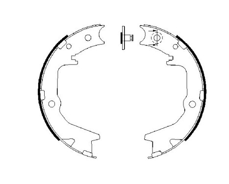 Brake Shoe Kit, parking brake, Image 5