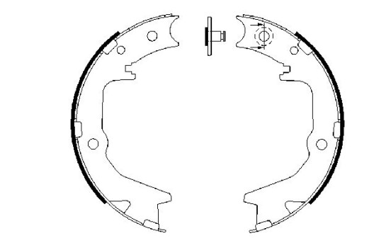 Brake Shoe Kit, parking brake, Image 4