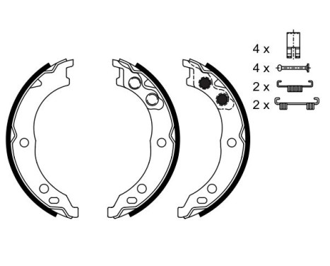 Brake Shoe Kit, parking brake, Image 5