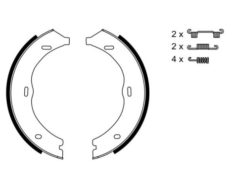 Brake Shoe Kit, parking brake, Image 5