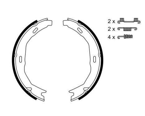 Brake Shoe Kit, parking brake, Image 5