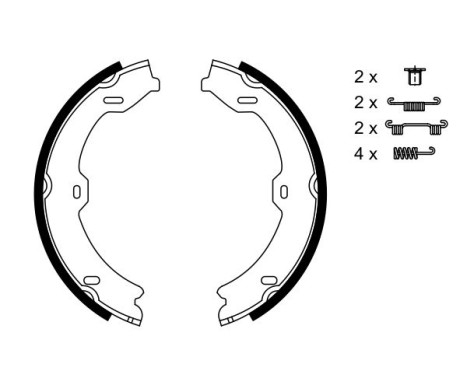 Brake Shoe Kit, parking brake, Image 5