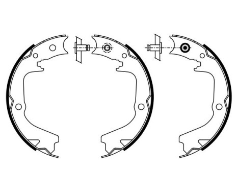 Brake Shoe Kit, parking brake, Image 5