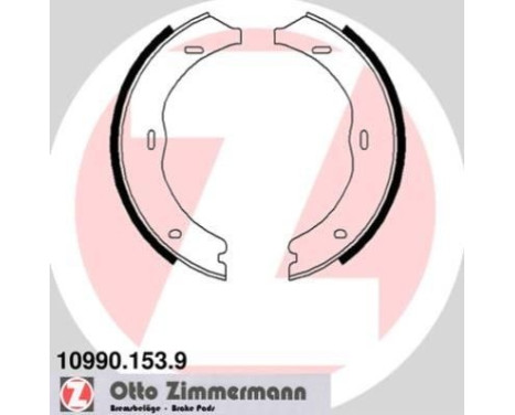 Brake Shoe Kit, parking brake, Image 2