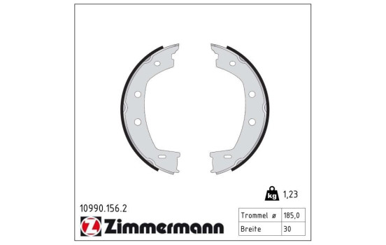Brake Shoe Kit, parking brake, Image 2