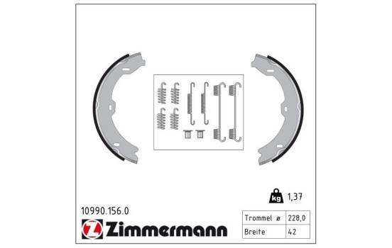 Brake Shoe Kit, parking brake, Image 2