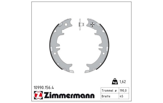 Brake Shoe Kit, parking brake, Image 2