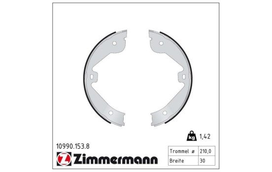 Brake Shoe Kit, parking brake, Image 2
