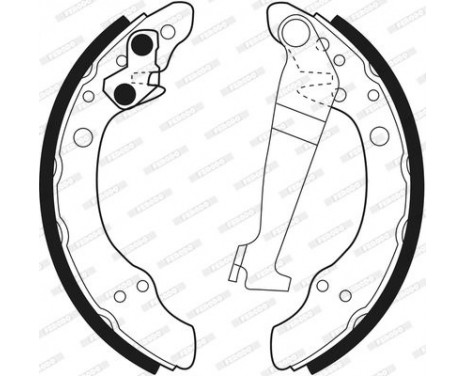 Brake Shoe Kit PREMIER FSB150 Ferodo, Image 3