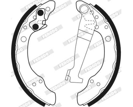 Brake Shoe Kit PREMIER FSB150 Ferodo, Image 3