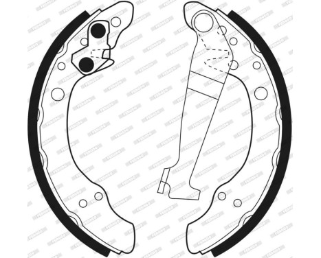 Brake Shoe Kit PREMIER FSB150 Ferodo, Image 3