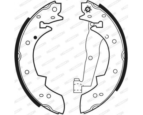 Brake Shoe Kit PREMIER FSB173 Ferodo, Image 3