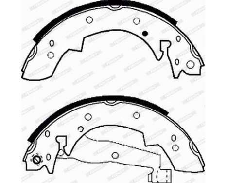 Brake Shoe Kit PREMIER FSB173 Ferodo, Image 4