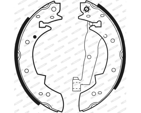 Brake Shoe Kit PREMIER FSB173 Ferodo, Image 4
