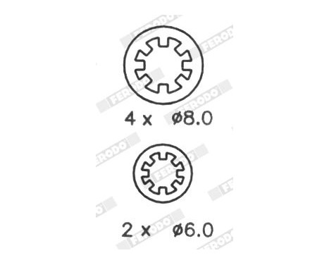 Brake Shoe Kit PREMIER FSB188 Ferodo, Image 4