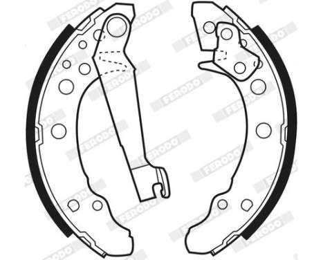 Brake Shoe Kit PREMIER FSB191 Ferodo, Image 4