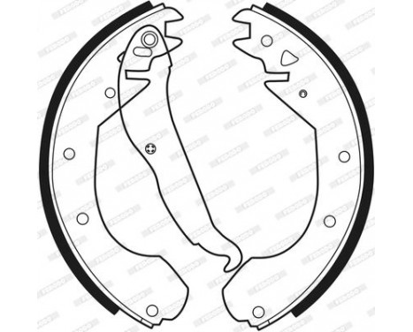 Brake Shoe Kit PREMIER FSB199 Ferodo, Image 4