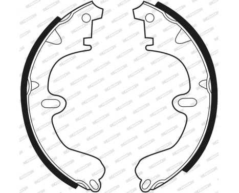 Brake Shoe Kit PREMIER FSB208 Ferodo, Image 3