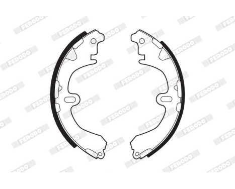 Brake Shoe Kit PREMIER FSB321 Ferodo, Image 2