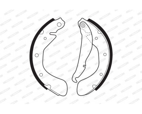 Brake Shoe Kit PREMIER FSB334 Ferodo, Image 2