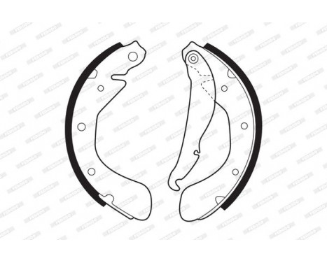 Brake Shoe Kit PREMIER FSB335 Ferodo, Image 2