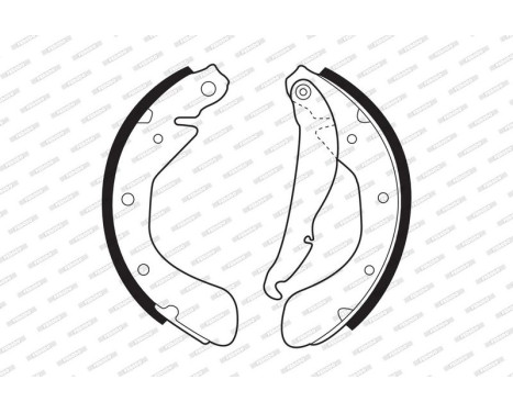Brake Shoe Kit PREMIER FSB335 Ferodo, Image 2