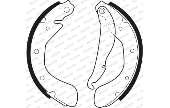 Brake Shoe Kit PREMIER FSB335 Ferodo, Image 3