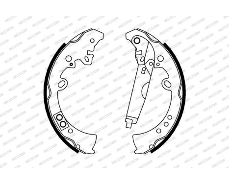 Brake Shoe Kit PREMIER FSB4010 Ferodo, Image 2