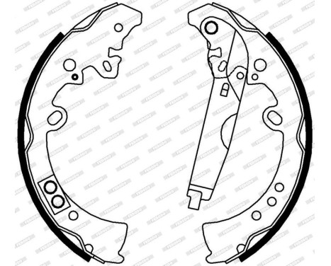 Brake Shoe Kit PREMIER FSB4010 Ferodo, Image 3
