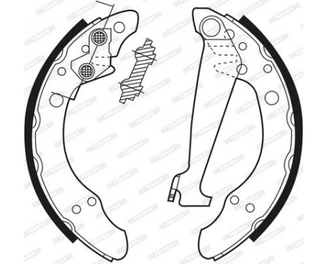 Brake Shoe Kit PREMIER FSB408 Ferodo, Image 4