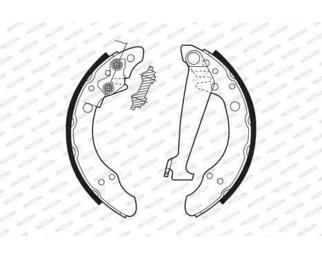 Brake Shoe Kit PREMIER FSB408 Ferodo, Image 3