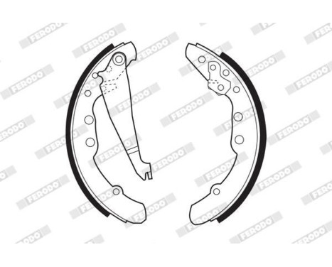 Brake Shoe Kit PREMIER FSB409 Ferodo, Image 2