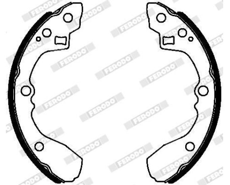 Brake Shoe Kit PREMIER FSB4100 Ferodo, Image 2