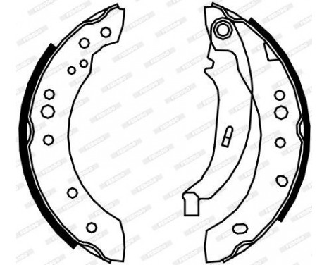 Brake Shoe Kit PREMIER FSB4109 Ferodo, Image 2