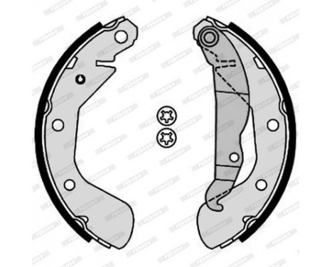 Brake Shoe Kit PREMIER FSB4184 Ferodo, Image 2