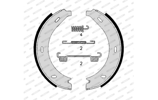 Brake Shoe Kit PREMIER FSB4306 Ferodo, Image 2