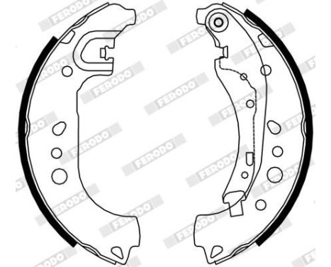 Brake Shoe Kit PREMIER FSB4313 Ferodo, Image 2