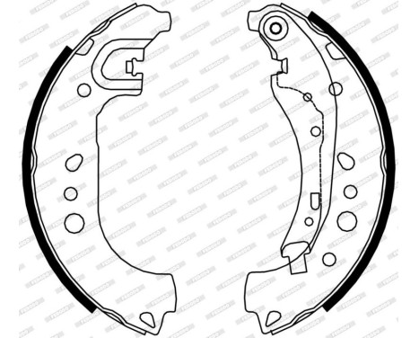 Brake Shoe Kit PREMIER FSB4313 Ferodo, Image 2