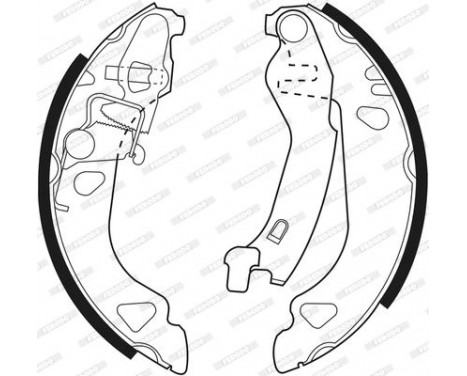 Brake Shoe Kit PREMIER FSB477 Ferodo, Image 2