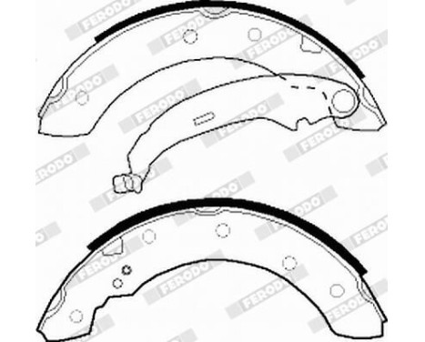 Brake Shoe Kit PREMIER FSB519 Ferodo, Image 4
