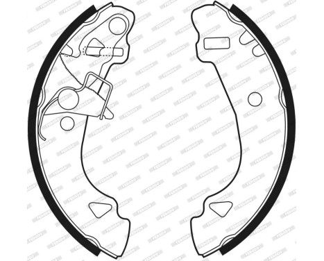Brake Shoe Kit PREMIER FSB527 Ferodo, Image 3
