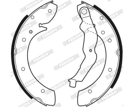 Brake Shoe Kit PREMIER FSB529 Ferodo, Image 3