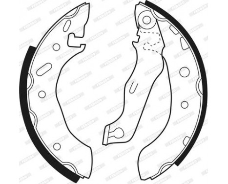 Brake Shoe Kit PREMIER FSB543 Ferodo, Image 3