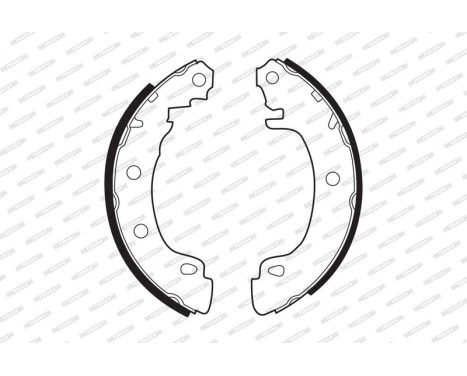 Brake Shoe Kit PREMIER FSB544 Ferodo, Image 2