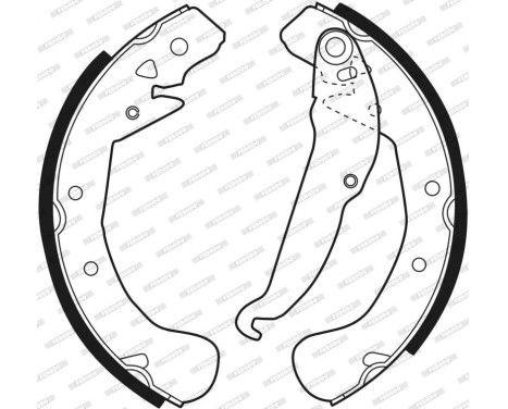 Brake Shoe Kit PREMIER FSB545 Ferodo, Image 3