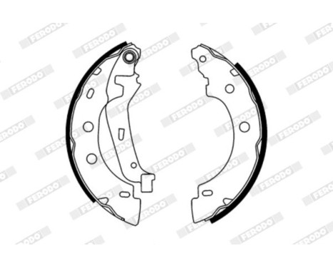 Brake Shoe Kit PREMIER FSB583 Ferodo, Image 2