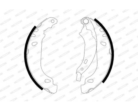 Brake Shoe Kit PREMIER FSB584 Ferodo, Image 2