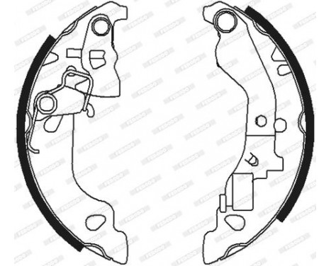 Brake Shoe Kit PREMIER FSB602 Ferodo, Image 3